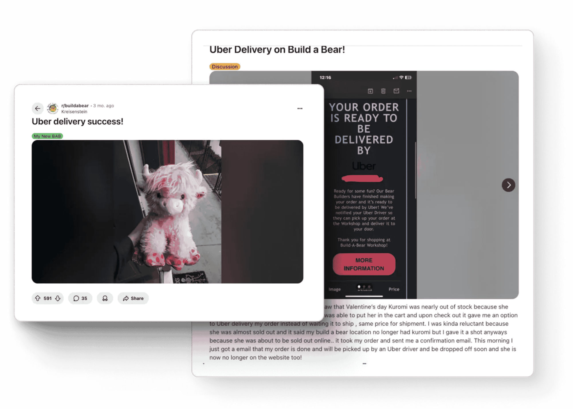 positive same-day delivery posts