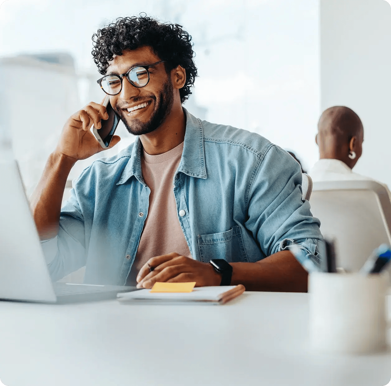 talking-on-phone-on-laptop