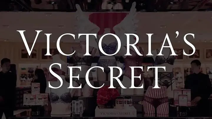 Victoria's Secret logo over products